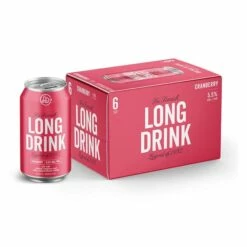 Long Drink Cocktails Cranberry 6-355ml Cans