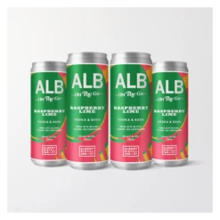 ALB On The Go 'Raspberry Lime' Vodka & Soda 4-355ml Cans
