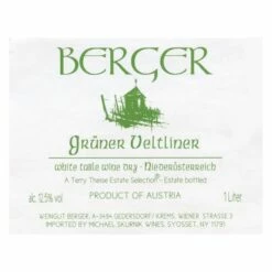 Berger ' E & M' Gruner Veltliner 2022 1.0L
