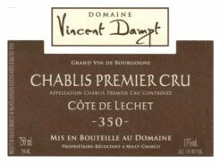 Vincent Dampt 'Cote De Lechet' Chablis Premier Cru 2022