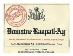 Domaine Raspail-Ay Gigondas 2020
