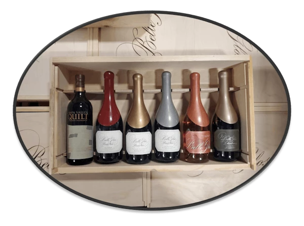 Belle Glos Vineyards 6 Bottle Gift Set In Wooden Box 3 Belle Glos Vineyards 6 Bottle Gift Set In Wooden Box
