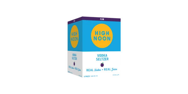 High Noon 'Plum' Vodka & Soda 4-355ml Cans 3 High Noon 'Plum' Vodka & Soda 4-355ml Cans