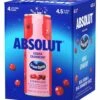 Absolut Cocktails Ocean Spray Vodka Cranberry 4-355ml Cans -EMPIRE WINE Sales 60593