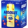 Absolut Cocktails Ocean Spray Vodka Cran-Pineapple 4-355ml -EMPIRE WINE Sales 60615